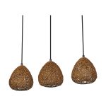 Ledvance Decor Papier Drop Papier/Acier Suspension Luminaire Beige | Convient pour 3X E27