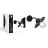 D'Lite Applique Murale Ember Noir | IP54 - Convient pour 1x E27
