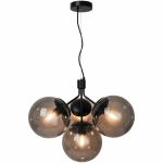 Nordlux Pendelarmatuur Ivona Zwart - Metaal | 4x E27 Max 28W