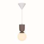 Nordlux Sadie Pendelarmatuur Composite Bruin | Geschikt voor 1x E14