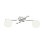 Emibig Plafondlamp Opus Staal Wit | Geschikt voor 2x E14 - Max 10W