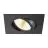 SLV New Tria Universeel 68 Spot Aluminium Zwart Vierkant 8.6W 600lm 38D - 925-930-940 CCT | Zaagmaat 68mm - Beste Kleurweergave - Dimbaar 