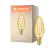 Ledvance Vintage 1906 LED E14 Kaars Goud 1.5W 120lm - 824 Zeer Warm Wit | Vervangt 15W