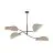Emibig Plafondlamp Lotus Staal Zwart | Geschikt voor 4x E14 - Max 10W