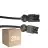 Voordeelpak 25x Noxion GST - Compatibel Verlengkabel Zwart - Mannelijk + Vrouwlijk - 3m - 3 pole 1,5mm2