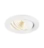 SLV New Tria Universeel 68 Spot Aluminium Wit Rond 8.6W 600lm 38D - 925-930-940 CCT | Zaagmaat 68mm -  Beste Kleurweergave - Dimbaar 