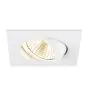 SLV New Tria 68 Spot Aluminium Wit Vierkant 8.3W 750lm 38D - 930 Warm Wit | Zaagmaat 68mm - Beste Kleurweergave - Dimbaar 