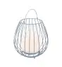 Nordlux Tafellamp Jim To-Go Portable Accu Metaal Grijs 3W 300lm - 827 Zeer Warm Wit | 3-Staps Dimbaar 