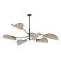 Emibig Plafondlamp Lotus Staal Zwart | Geschikt voor 6x E14 - Max 10W