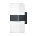 Ledvance Smart+ Wifi Wandlamp Grijs Up & Down - Buitenverlichting - 13.5W 950lm - 830 Warm Wit | RGBW - Dimbaar
